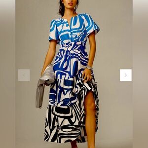 XS Somerset Maxi Dress by Anthropologie in Slate